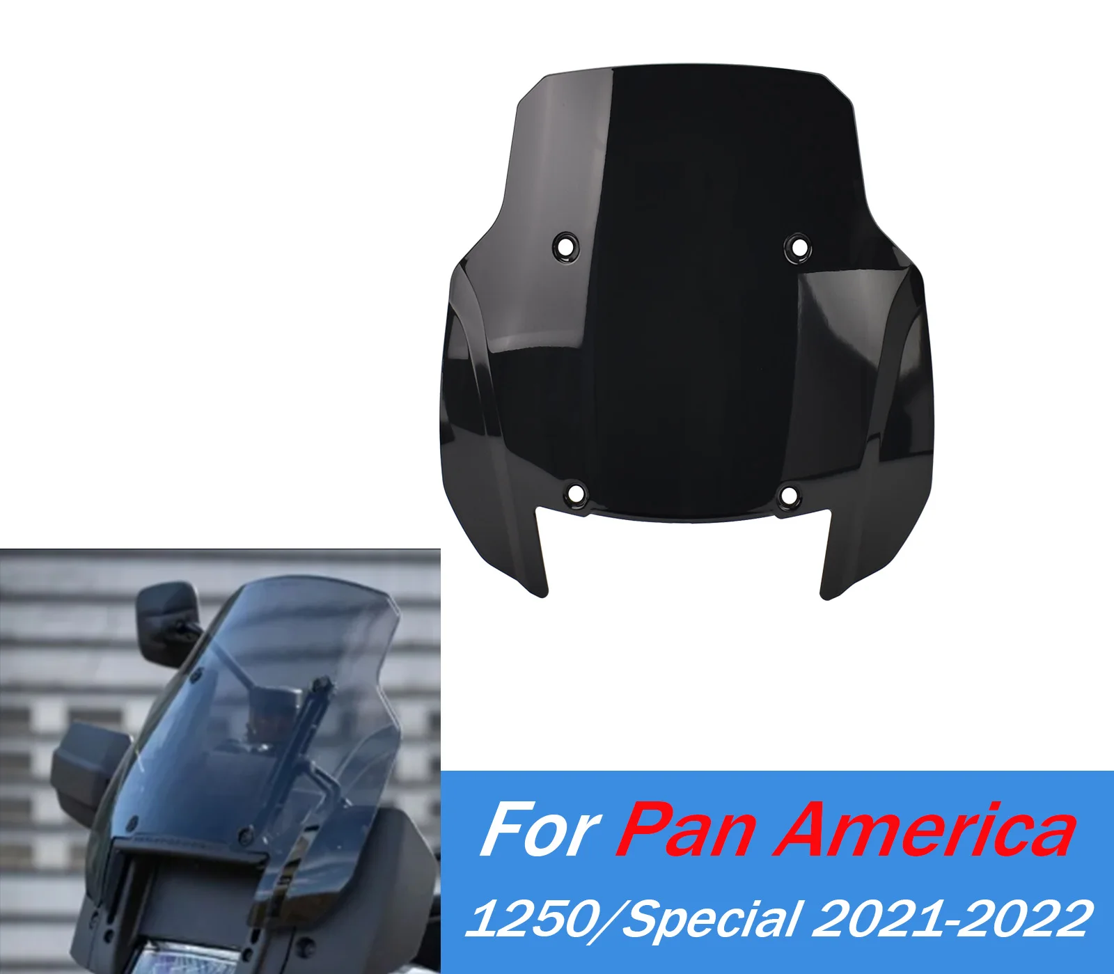 

Лобовое стекло мотоцикла для Pan America 1250S PA 1250S Panamerica 1250 2021 2022, ветровое стекло, воздушные дефлекторы