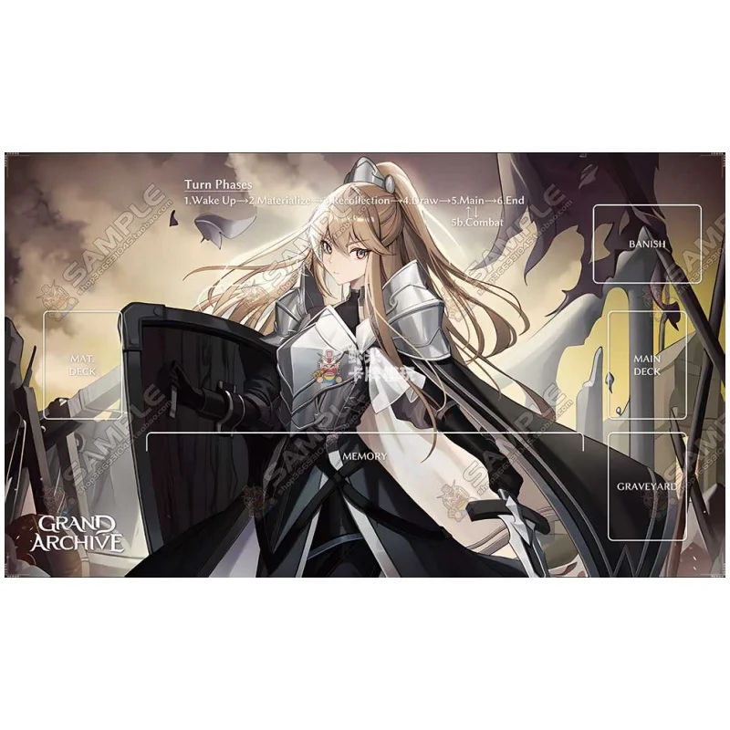 الأرشيف الكبير 60x35 سنتيمتر لاعب واحد المخضرم الجندي مخصص Playmat Playsheet لورين بيرس 2mmStitched حافة مجلس حصيرة ألعاب لعبة #3