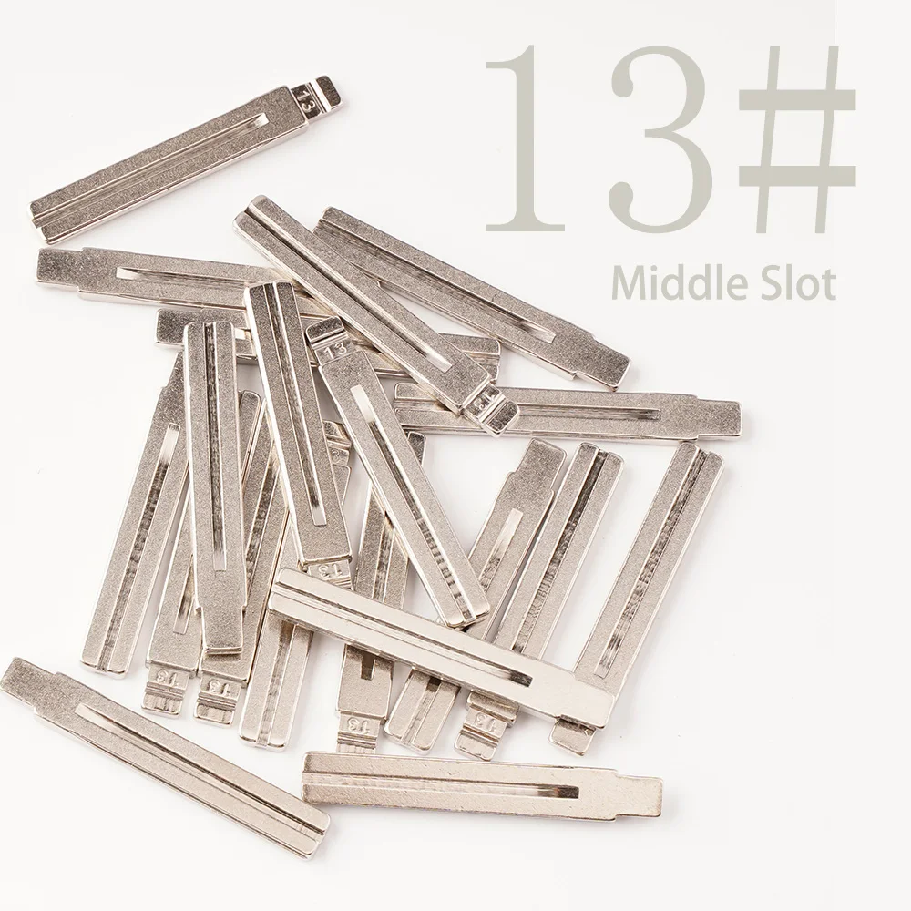 10pcs/lot Middle Slot NO.13 flip uncut blank Key Blade 13# For CROWN REIZ(2008) For IX35 Verna HY20-PT TOY40 Toy48FH