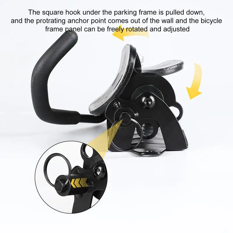 1PC Bicycle Wall Mount Rack MTB Road Bike Storage Hanging Angle Rotation Stand Hook Bike Support Stand Cycling Parking Buckle