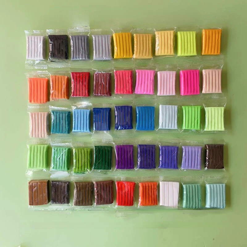 42colors Colored Clay Set DIY Handmade Doll and Toy Material Baked and Shaped Soft Molding Clay