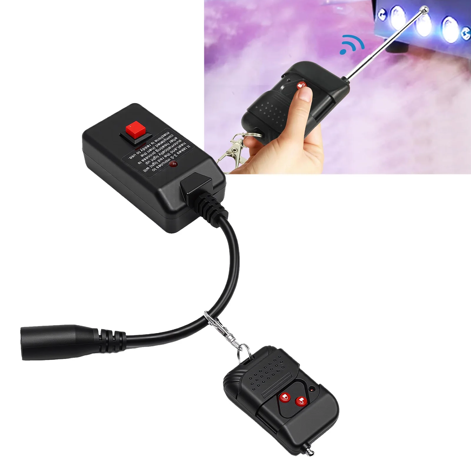 Fog Machine Remote Controller 3 Pin XLR 315MHz Wireless Remote Receiver for 400W 900W 1500W Fog Smoke Machine