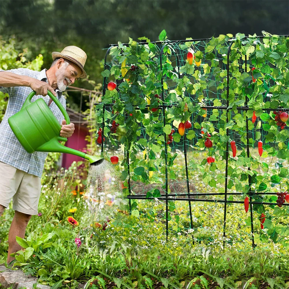 Garden Cucumber Trellis Large Metal Trellis Detachable Arch Plants Support Outdoor U-Frame Trellis for Vegetable Peas Fruit Vine