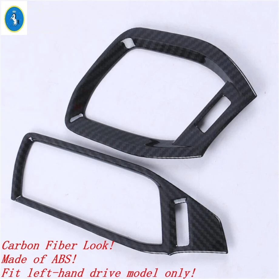 

For Ford Escape / Kuga 2020 - 2025 ABS Carbon Fiber Door Handle Bowl / Water Cup Holder / Steering Wheel Cover Trim Accessories
