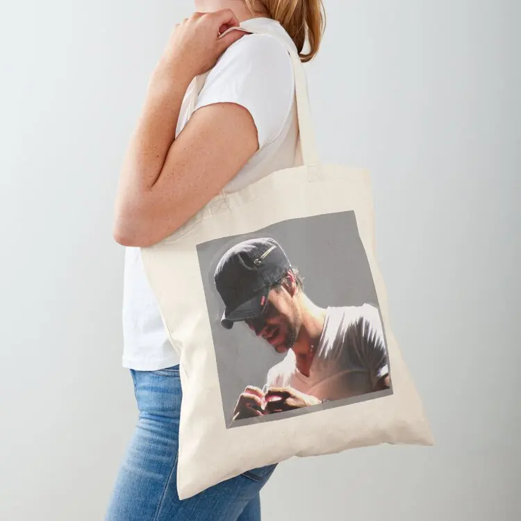 

Enrique Iglesias - happy! Fitted Scoop Essential Tote Bag hand bags Women's shopper Shopper bag Women's beach bags