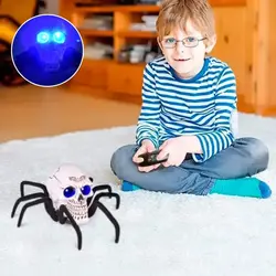 Halloween Skeleton Decor Remote Control Toy Scary Remote Control Skull Spider Light Terrifying Toy Horrible Ghost Wolf Spider