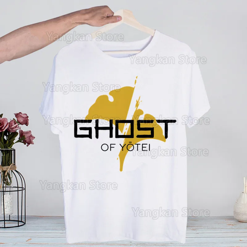 

Ghost of Yotei Harajuku Men's tshirt Printed Unisex Short Sleeve t shirt Casual T-shirt Male Tops