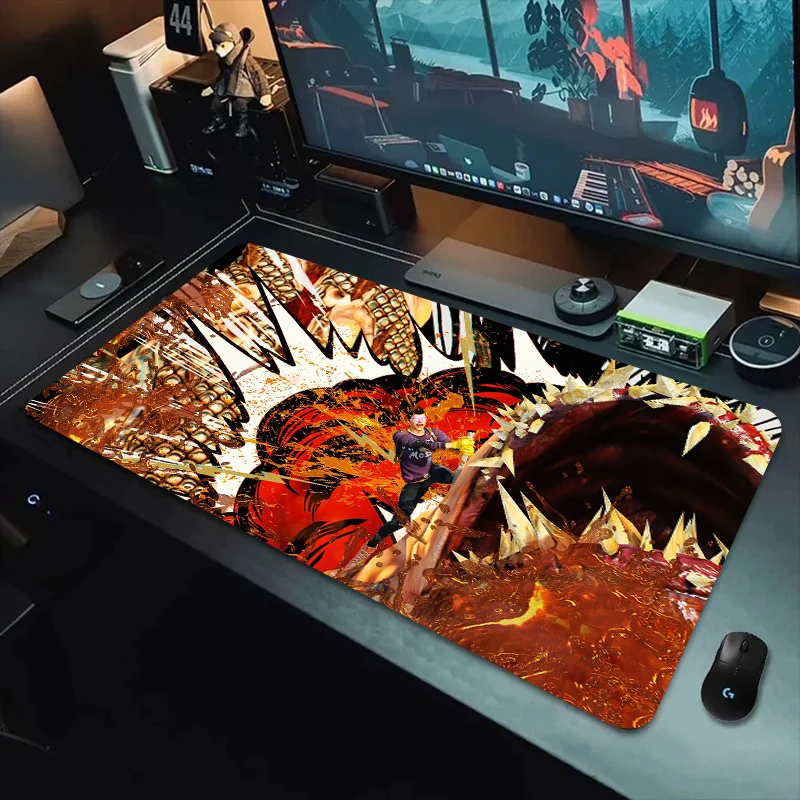 Large gaming mouse pad Animation pattern Bright color printing technology Durable and easy to clean Washable