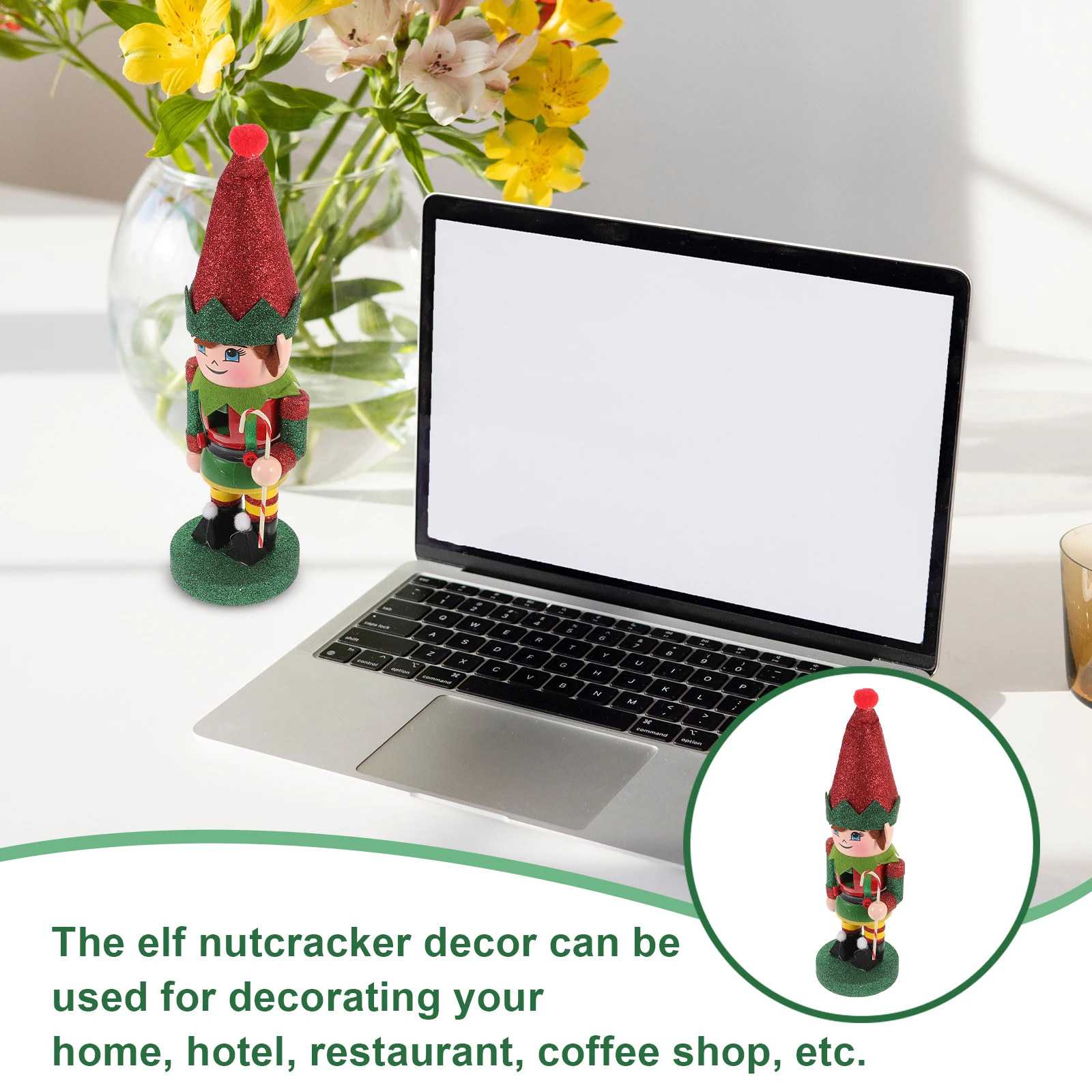 

Nutcracker Ornament Christmas Elf Small Decor Nutcrackers Figure Figures Figurine