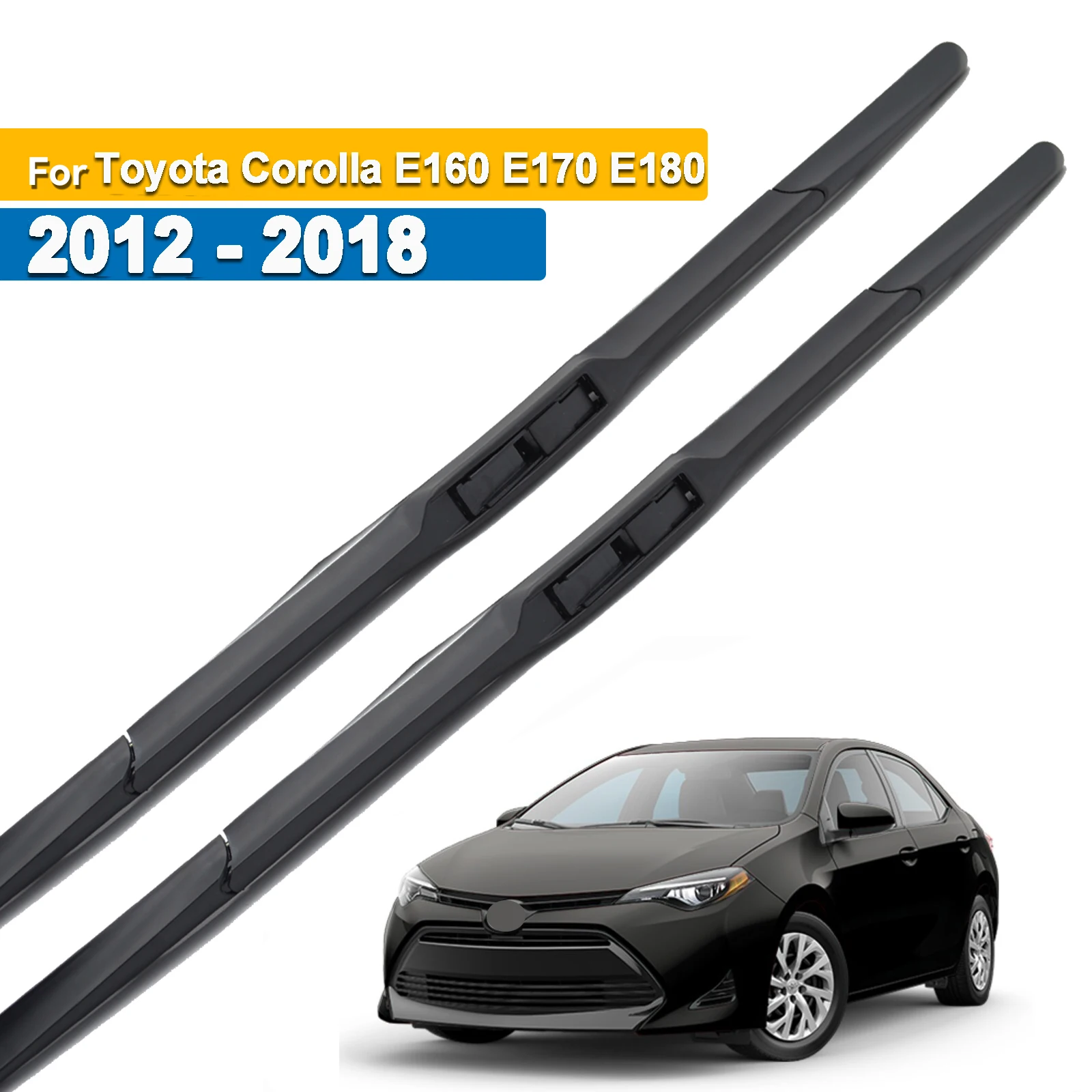 

Erick's Wiper LHD Front Hybrid Wiper Blades For Toyota Corolla E160 E170 E180 2012 - 2018 Windshield Windscreen 26"+14"