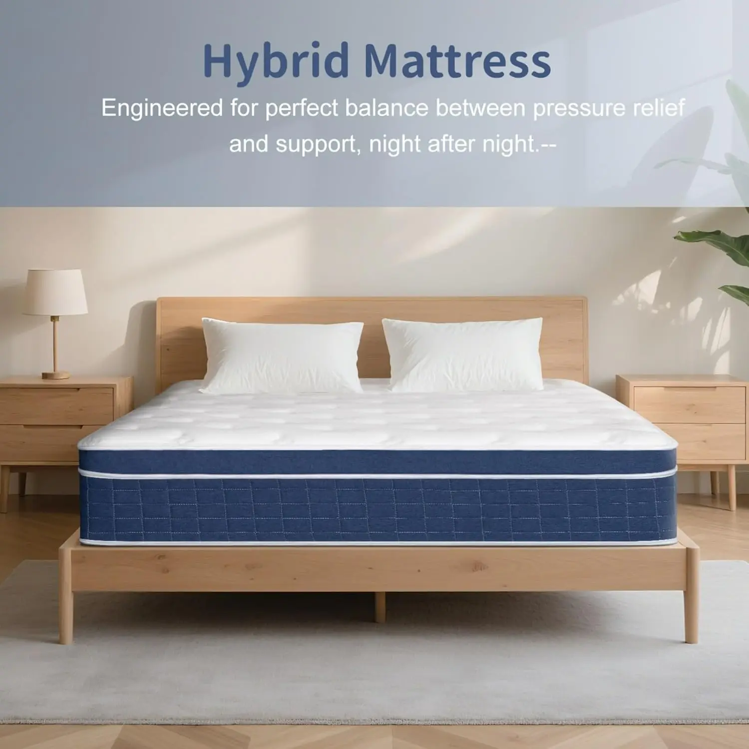 5-Star Hotel-Grade Pocket Spring Memory Foam Orthopedic Mattress Natural Latex Eco-Friendly Modern Hybrid 10-Year Warranty