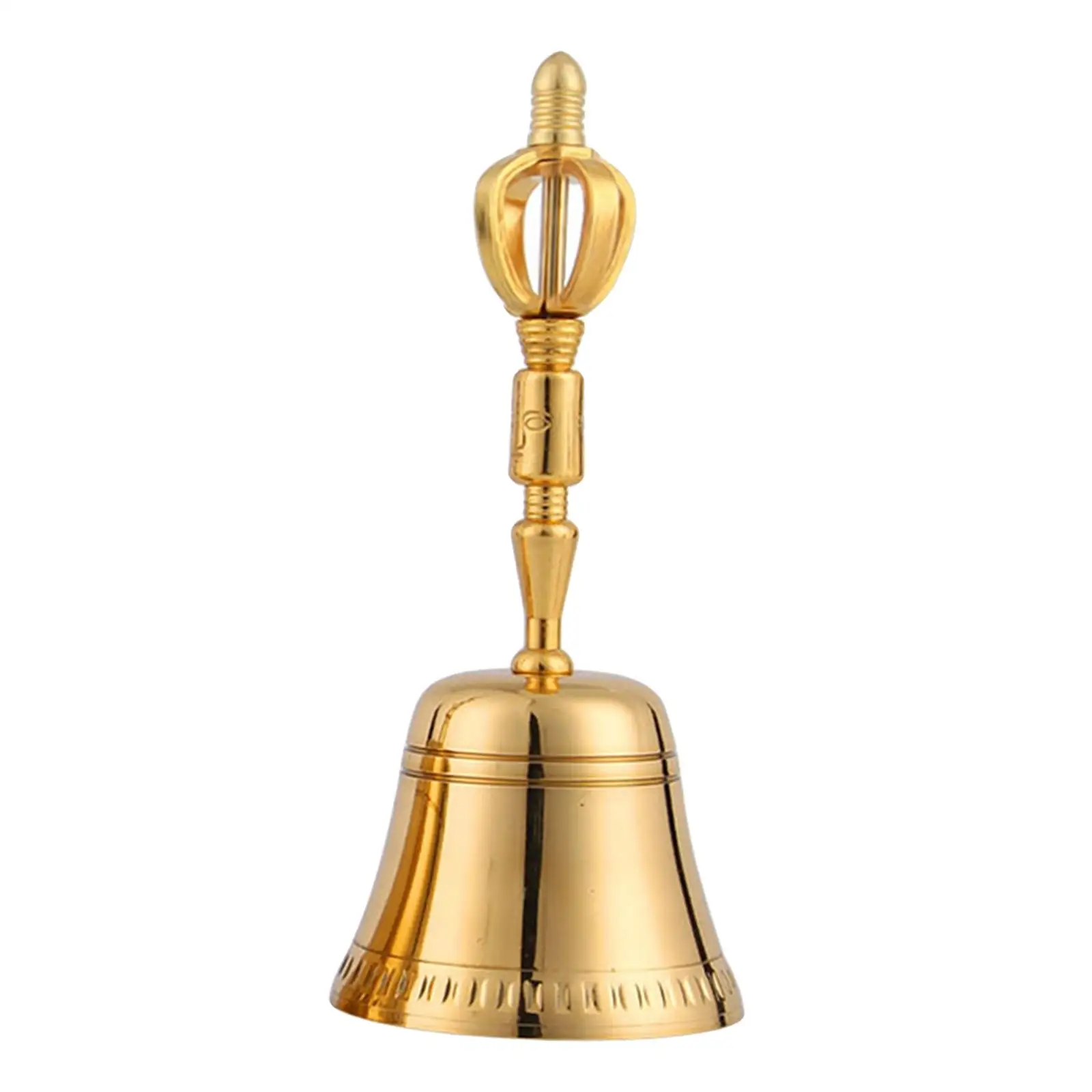 Small Metal Bell for Meditation and Yoga Tibetan Bell Pure Copper Handbell Multi Purpose Clear Sound Buddhist Temple Decor