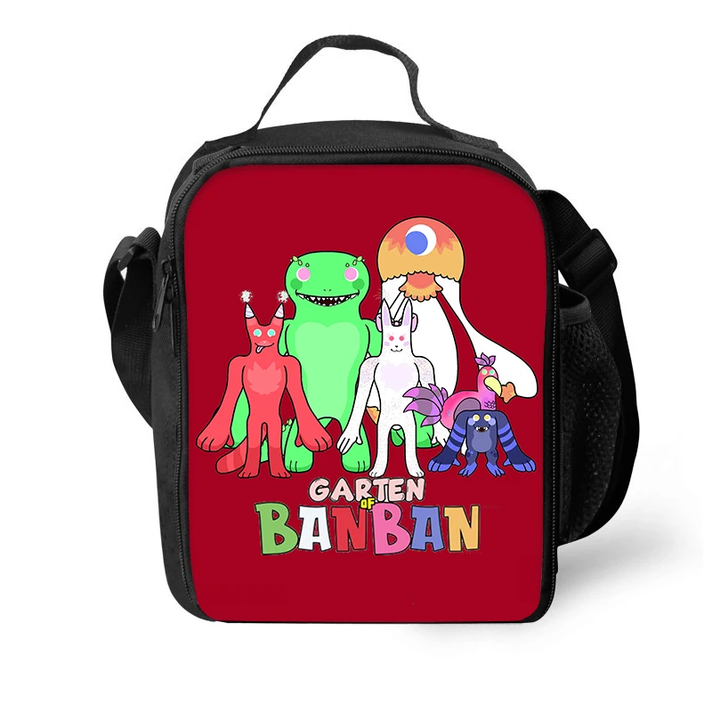 Garten of Banban معزول أكياس الغداء حقيبة حرارية حاوية الغداء مانعة للتسرب حمل علب الاغذية أكياس تخزين المواد الغذائية عيد ميلاد الأطفال