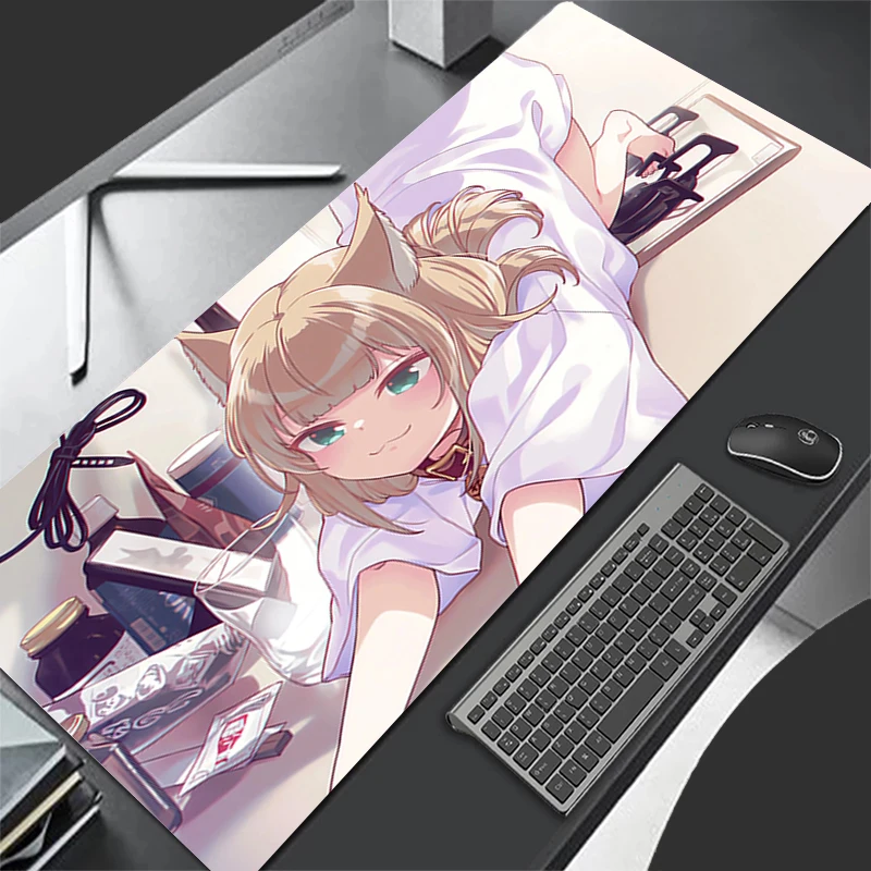 Mousepad Pattern Gaming Mats Rubber Cartoon Anime Mouse Pad PC Accessories Desk Mat HD K-kinako Non Slip Table Mat Keyboard Pad