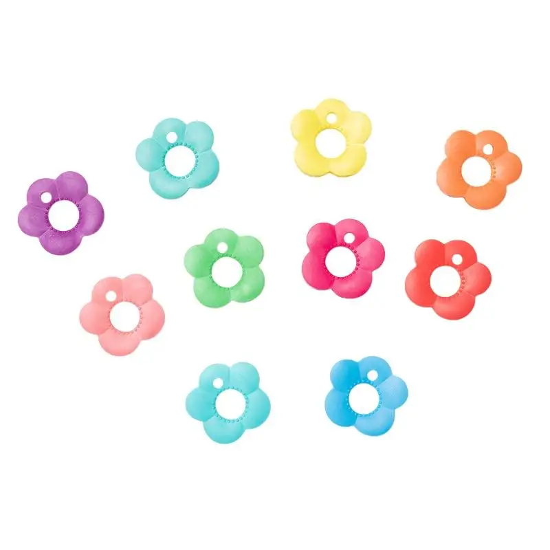 10 Stück blumenförmige Silikon-Schlüsselkappen, langlebige Schlüsselschutzhüllen, einfach zu installierender Schlüsselanhänger-Organizer, zufällige Farbe – Detail 2