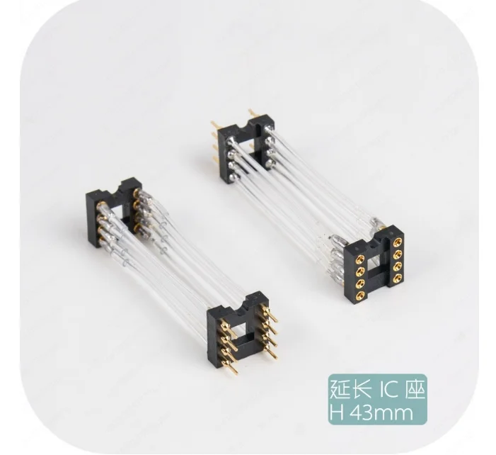 DIP 8 Straight Plug Extension Socket for OPAMP Operational Amplifier IC & Discrete Op Amp