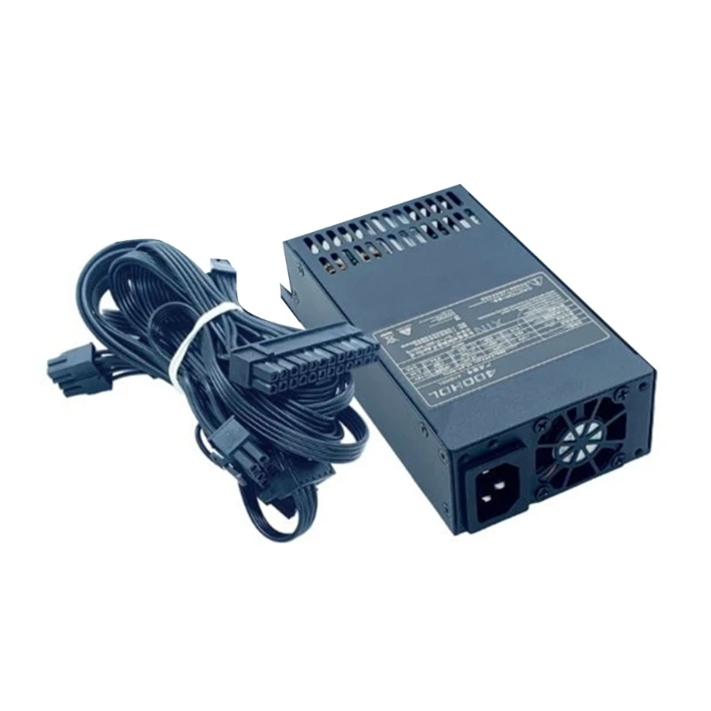 Catu Daya Komputer MINI PSU 1U 400W Peralatan Kasir PC Desktop Kecil Peralatan Daya Rendah ITX 400W