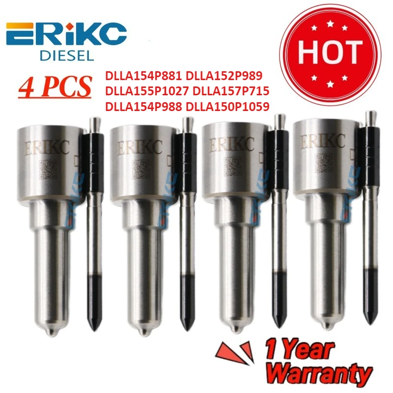 

4 PCS DLLA154P881 DLLA152P989 DLLA155P1027 DLLA157P715 DLLA154P988 DLLA150P1059 Diesel Injector Nozzle