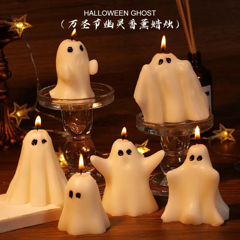 Halloween spooky aromatherapy candles ambience sense companion gift holiday gift ornament smokeless scented decorations ins