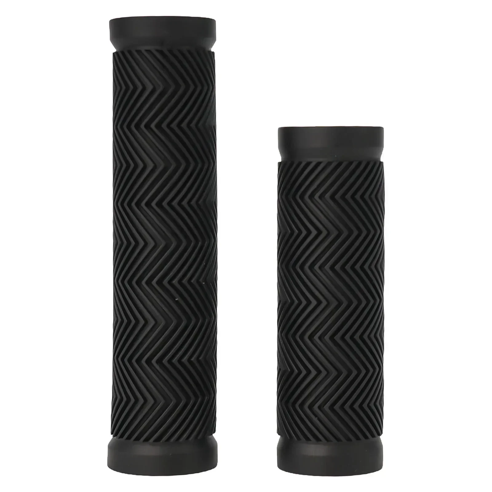 100mm 130mm Rubber Grips Bicycle Grip Bike Handlebar Grips MTB Mountain Bicycle Scooter Black Grip Suitable Diameter 22.2-25.4mm