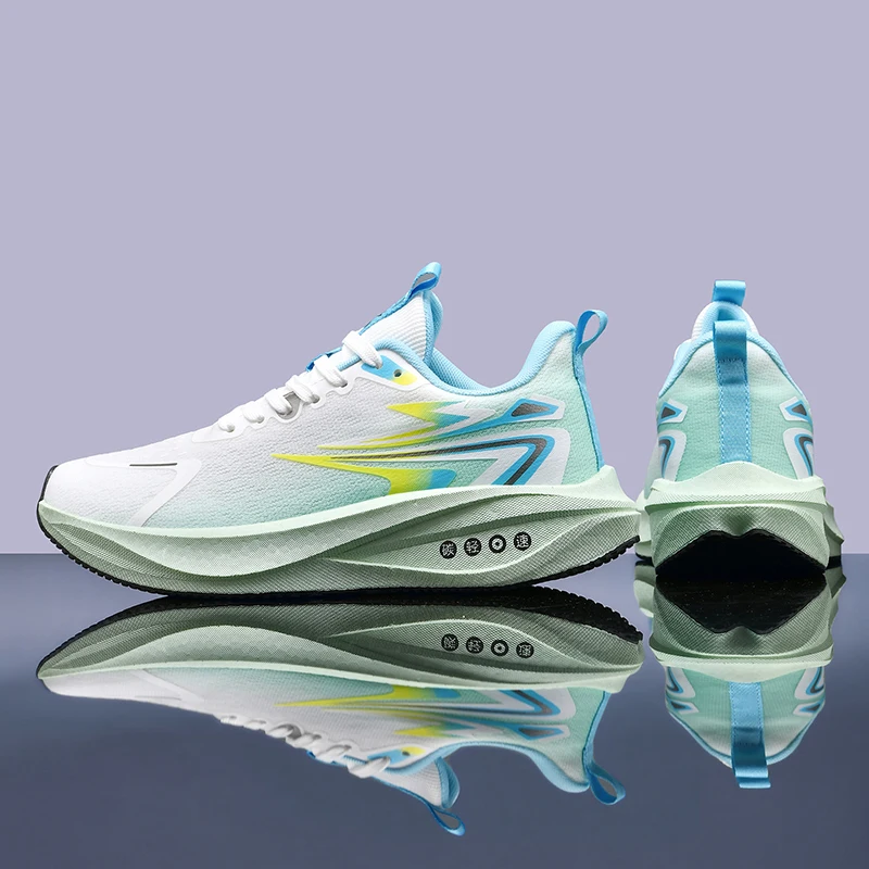 Men Carbon Plate Running Shoes Women Racing Marathon Sports Shoes Stable Rebound Shock-absorbing Training Sneakers Tennis Shoes