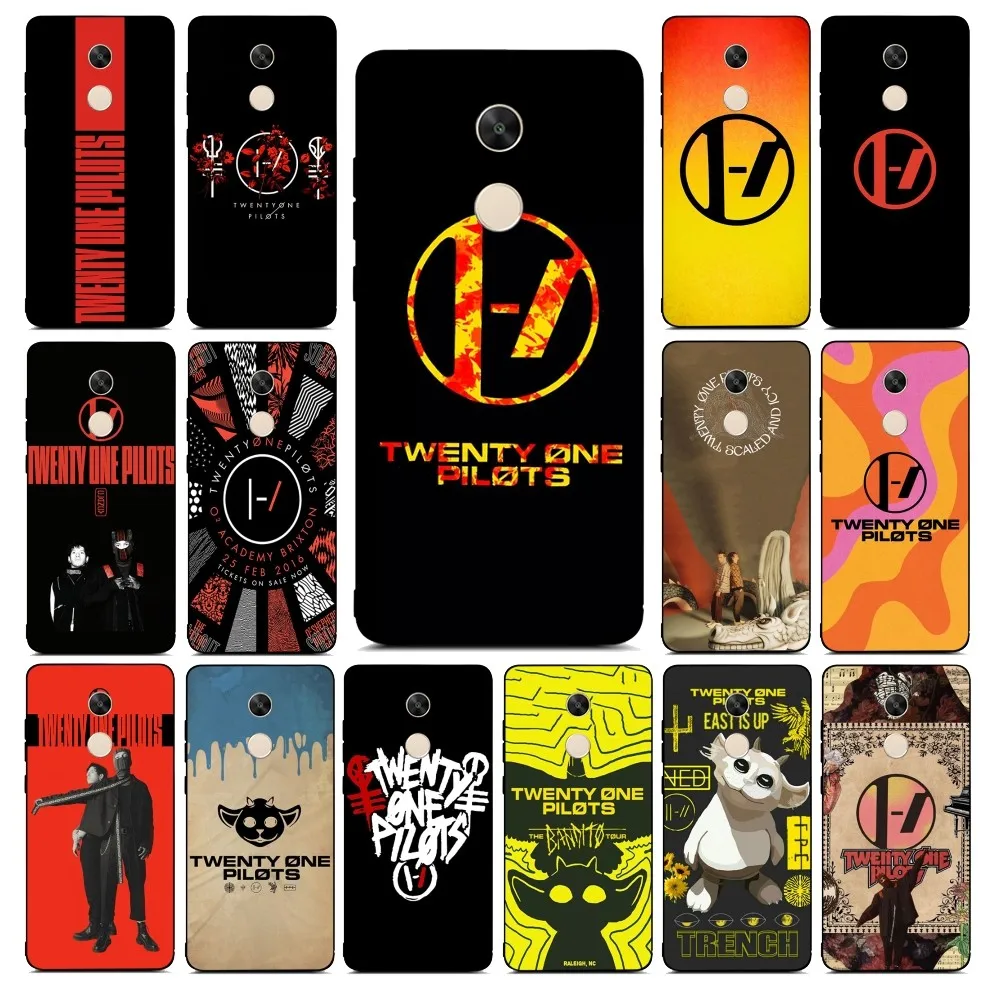 T-Twenty O-One P-Pilots Phone Case For Redmi Note 4 X 5 A 6 7 8 T 9 9S 10 11 11S 11Epro Poco M3 Pro