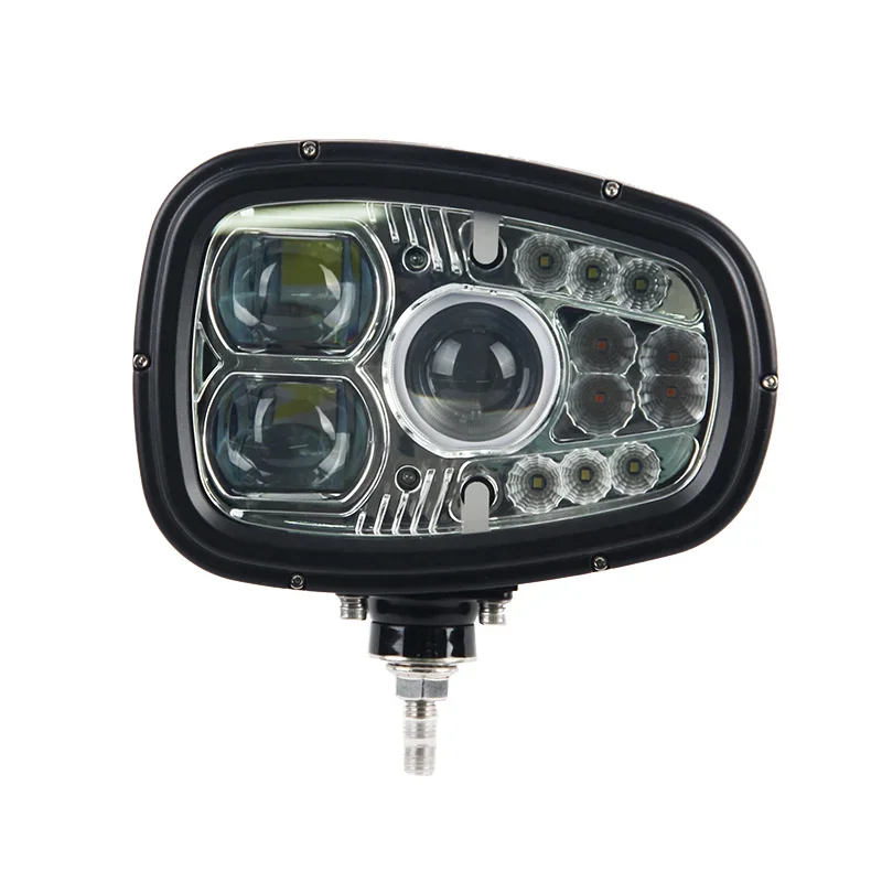 New LED Car Headlight High Low Beam Position Turn Light Emark DOT Heated Snow Plow LED Headlight