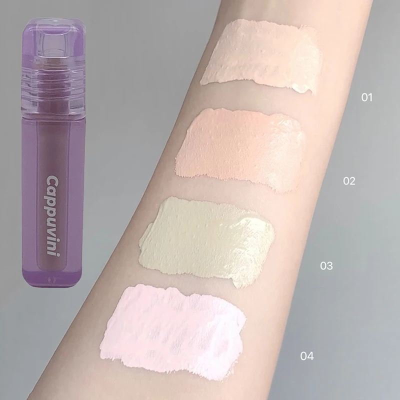 Vloeibare concealer Lichtgewicht donkere cirkel Smetporie - Minimaliserende romige concealer Natuurlijke afwerking voor make-up voor de gevoelige huid