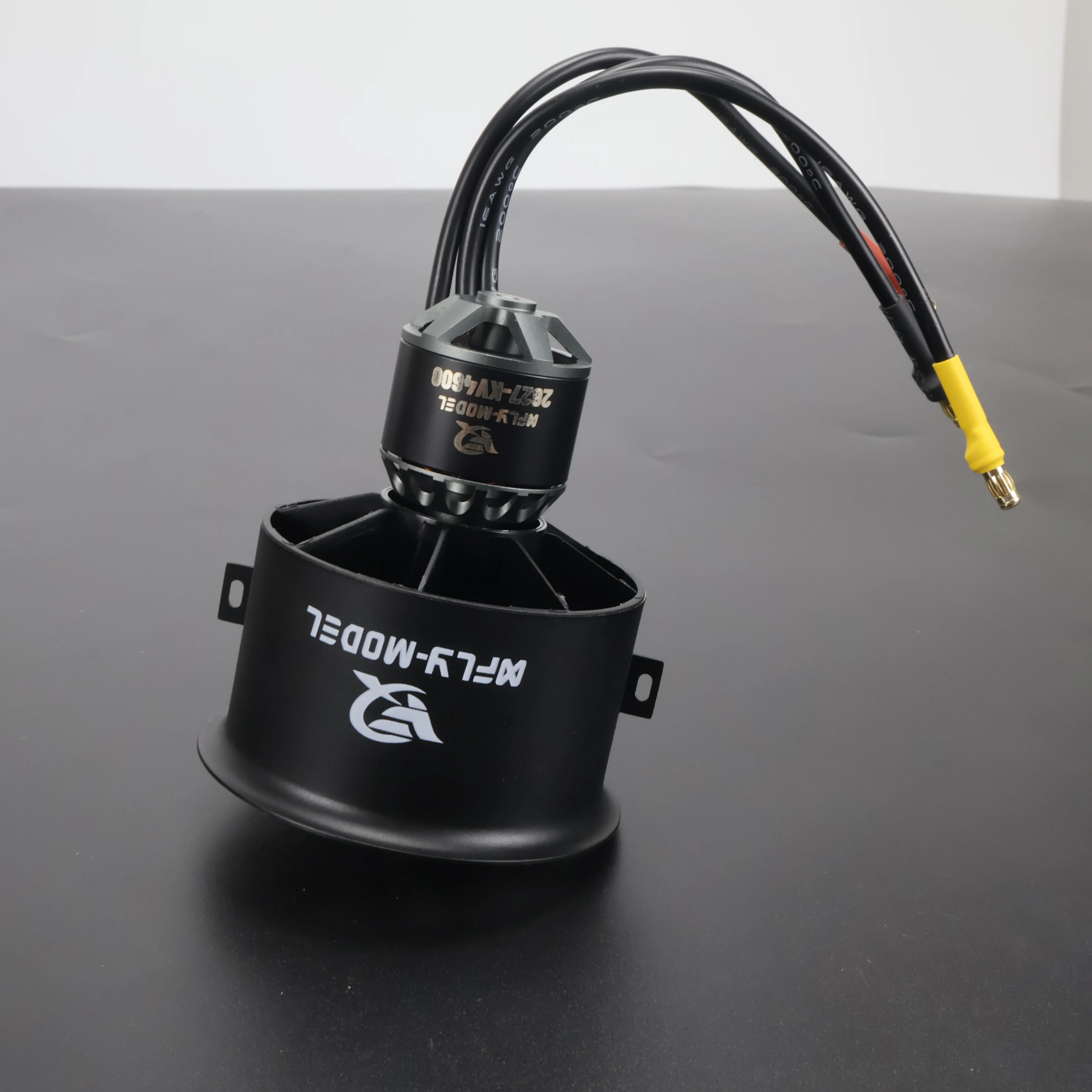 Xfly Model Edf 50mm 12 Blade Culvert Power Unit 2627-Kv4600 4s External Rotating Brushless Motor for Jet Aircraft DIY Fan