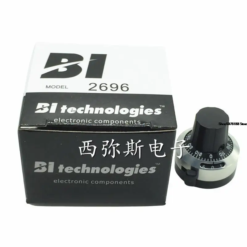 New American Bi counting knob 2696 inner hole 6.35mm multi turn potentiometer knob with digital scale