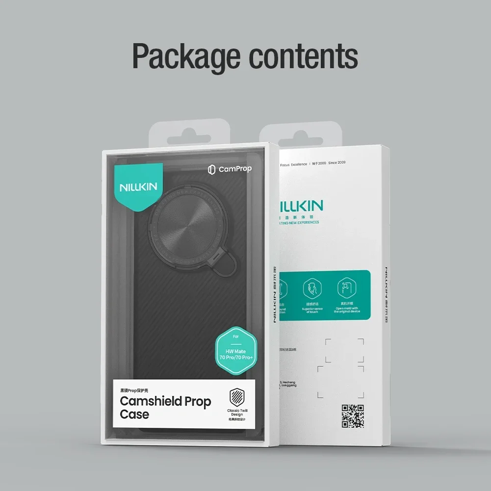 NILLKIN Etui na Huawei Mate 70 Pro 70 Pro Plus Mate 60 Pro Plus CaseCamShield Prop Slide Camera Protection Lens WIth Kickstand Case