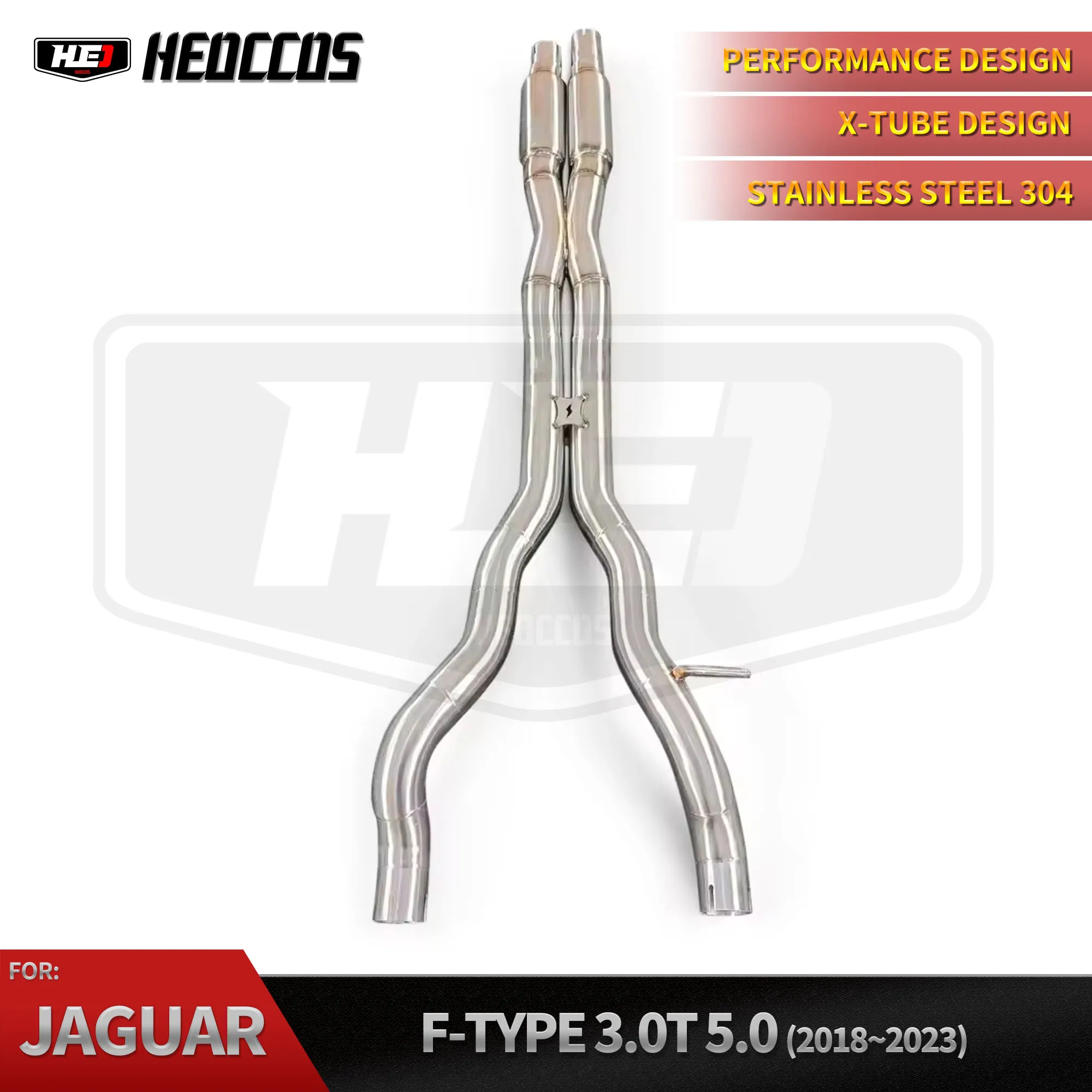 

HEO for Jaguar F-TYPE 3.0T 5.0 2018-2023 Performance Exhaust Mid Pipe Mid Pipe Custom Ss304 Exhaust Mid Section Wholesale