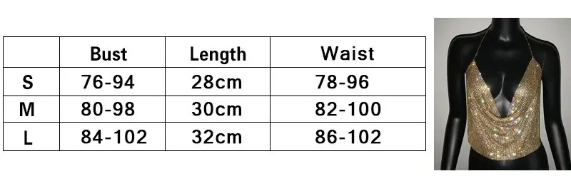 Festival Brilliant Strass rückenfreies Party Crop Top Damen 2025, Sommer, Glitzer, Abend, V-Ausschnitt, Diamanten, Metall-Tanktops – Detail 1
