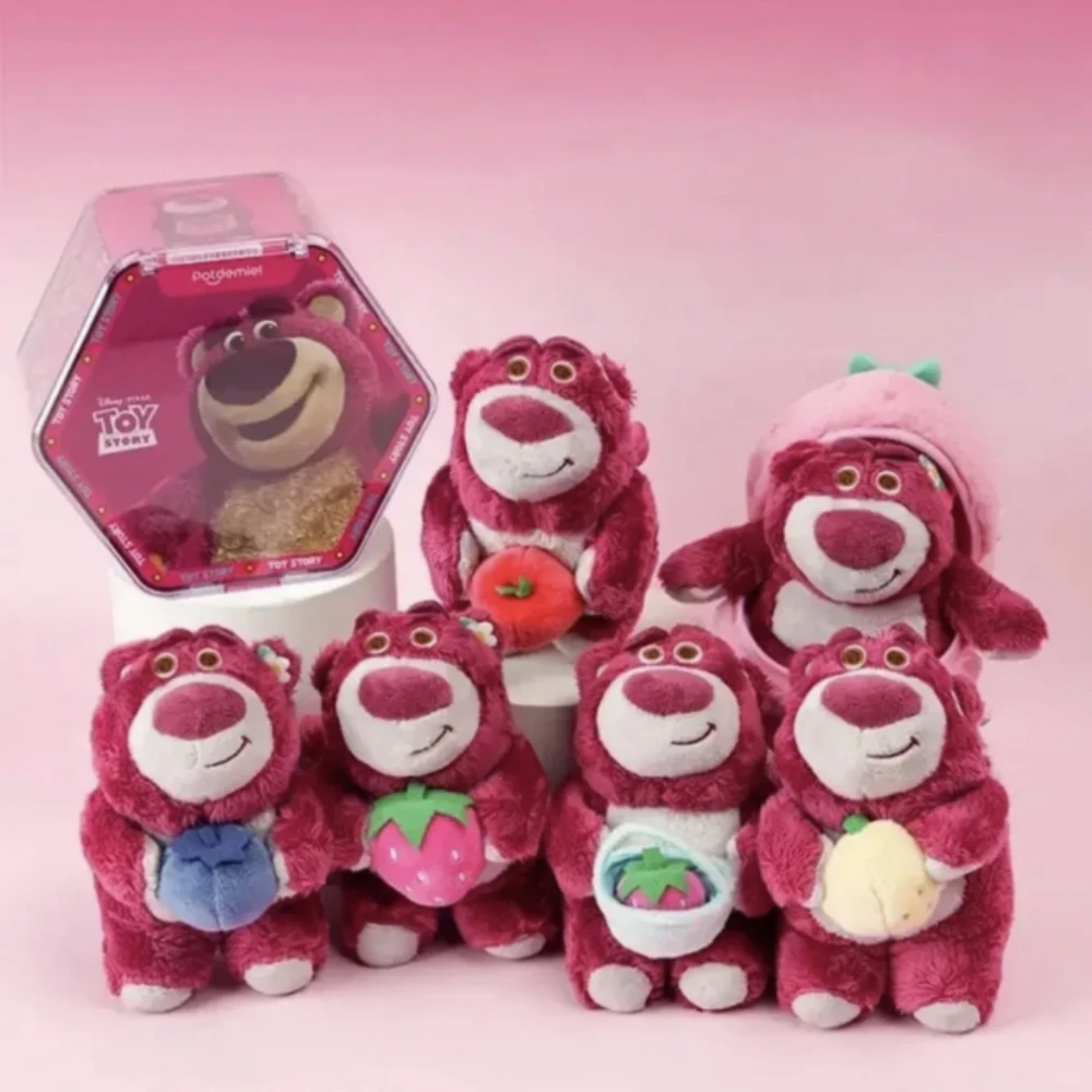 Original Disney Lotso Fruit Party Blind Box Kawaii Strawberry Bear Toys Cute Backpack Pendant Keychain Gifts