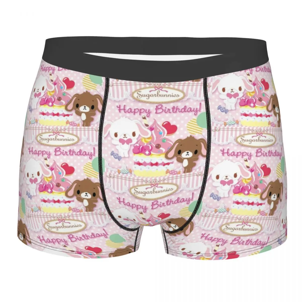 Custom Disney Cartoon Sugarbunnies Sanrio Japan Anime Underwear Male Printed Boxer Shorts Panties Briefs Soft Underpants