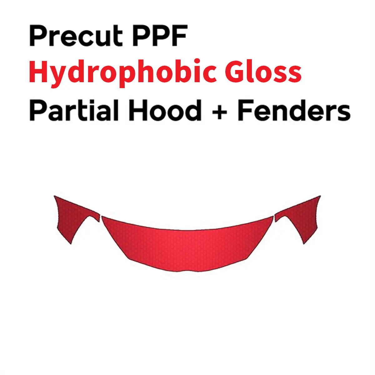 

Partial Hood Fenders Mirrors PreCut PPF Paint Protection Film Gloss DIY Clear Bra Kit for Scion IQ 2012-2015