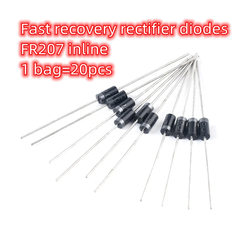 1N4007 5819 5408 5401 5404 5822 6A10A10 IN4001 HER108 208 308 FR107 207 307 607 RL207 Rectifier Diodes Inline