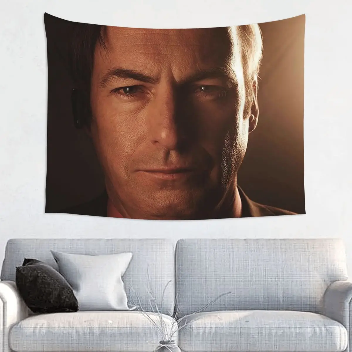 Saul Goodman Actor Tapestry Wall Hanging Hippie Polyester Wall Tapestry Breaking Bad Art Throw Rug Blanket Wall Decor 95x73cm