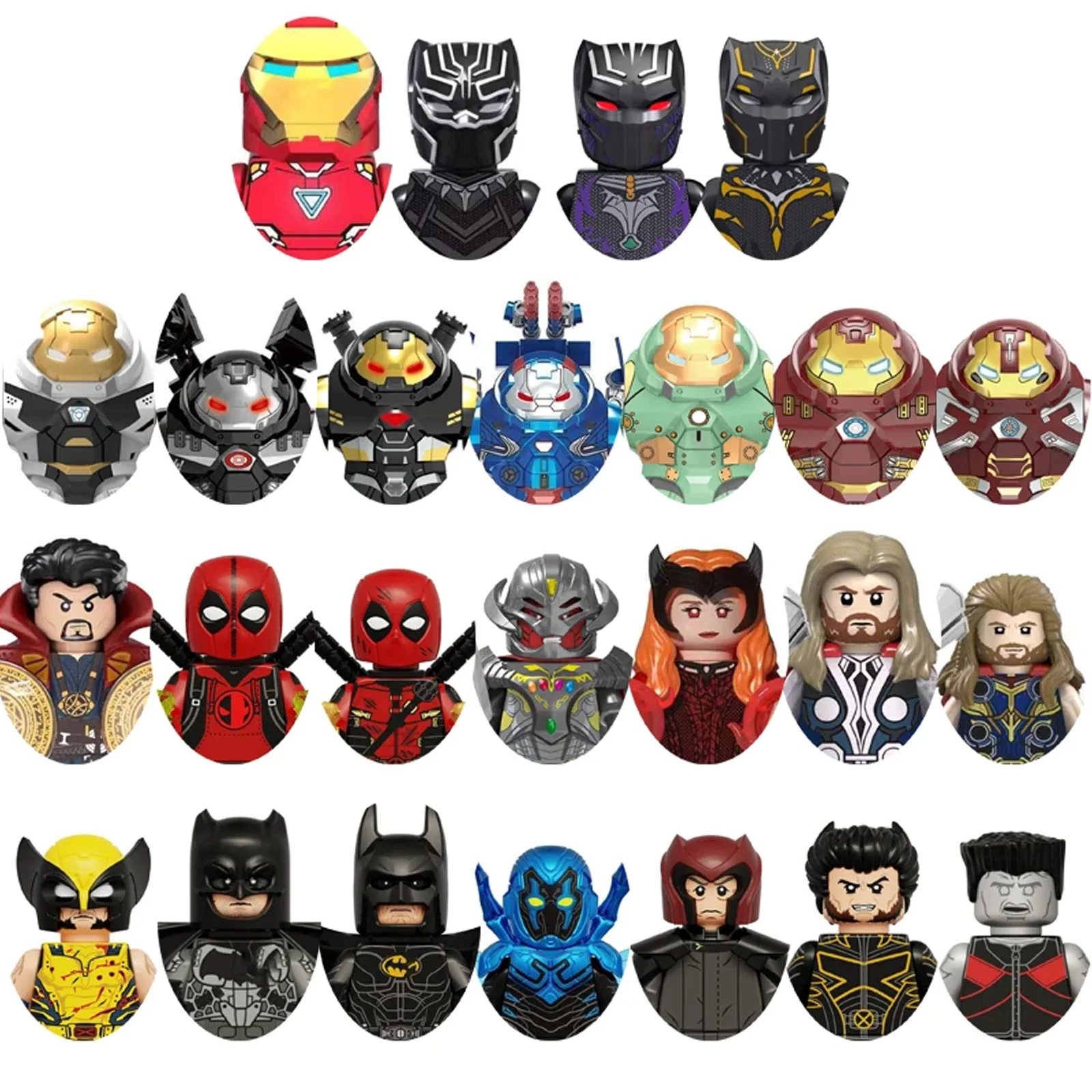 

Classic Movie Characters Building Blocks Set Thunder Hero Magical Hero Armor Hero Panther Children Gift Bricks Model Toys