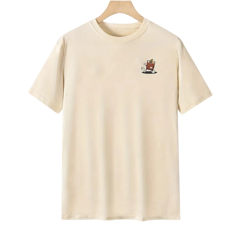Negroni Cocktail Vintage T-Shirt für Männer und Frauen, Getränke-Rezept-Druck, übergroß, lässig, Streetwear, Barkeeper, kurzärmelig, T-Shirt – Detail 5