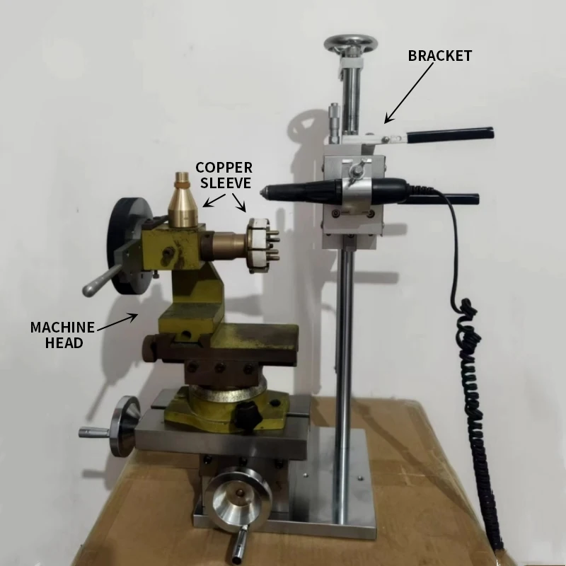 High-power ring and bracelet jewelry engraving machine, gold punching belt cover, multi-function hand drill bracket