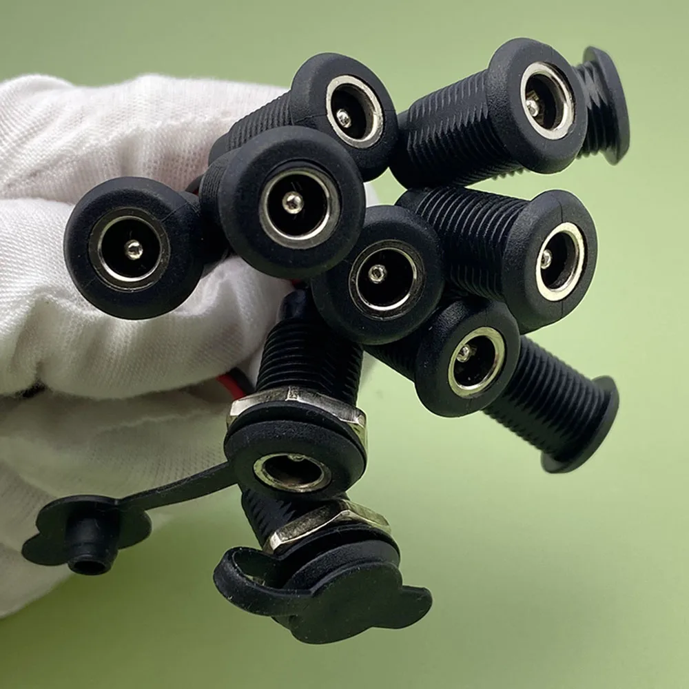 1-10 pcs DC 5.5*2.1mm 2A 24AWG Socket DC Power Supply Jack Socket Plug Female Panel Mount Connector 5.5mm 2.1mm ph2.0 Adapter