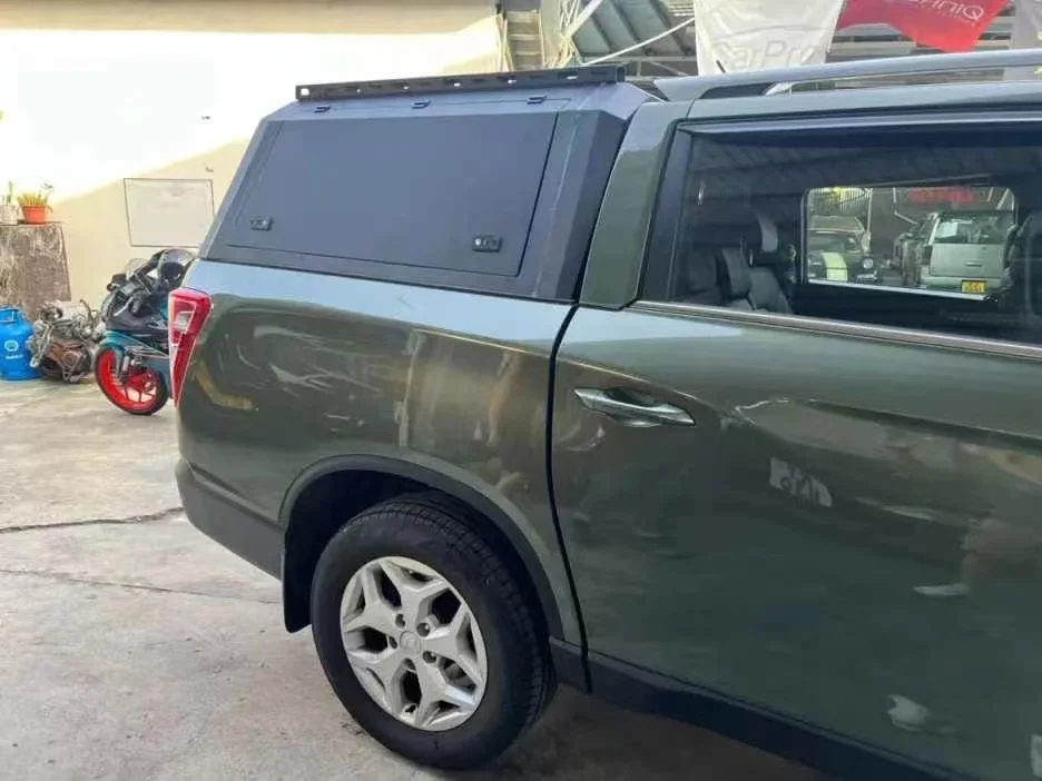 

CoolCar CoolCar Высокое качество алюминиевый сплав складной внедорожный пикап с жестким верхом водонепроницаемый навес для грузовика с фиксатором для SsangYong/Musso