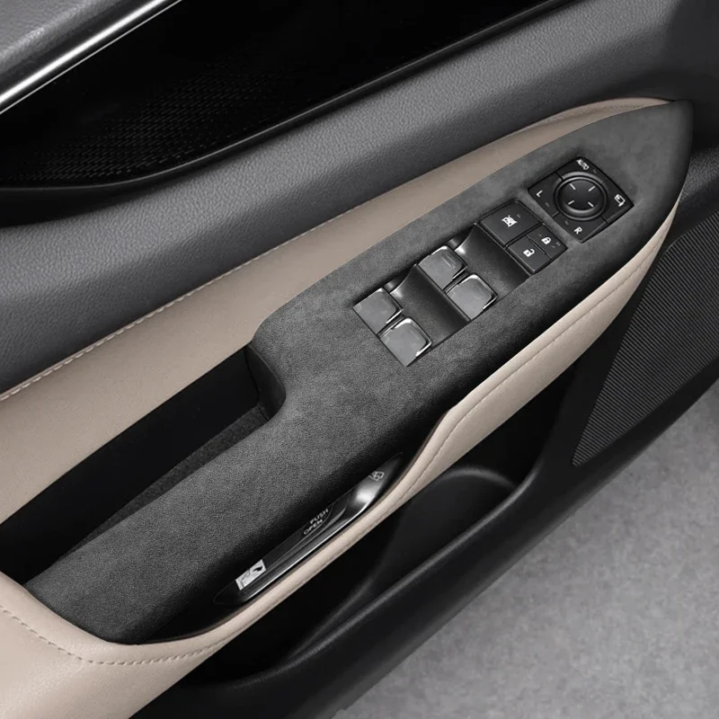 For Lexus NX260h nx350h NX400 2022-23 Alcanatra ABS Interior Center Control Panel Window Lifting Button Decorative Patch