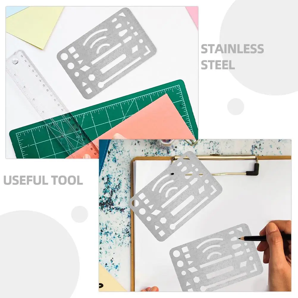 Stainless Steel Craft Drawing Drafting Tool Shield Craft Drawing Tools Drafting Templates Engineering Metal Protector