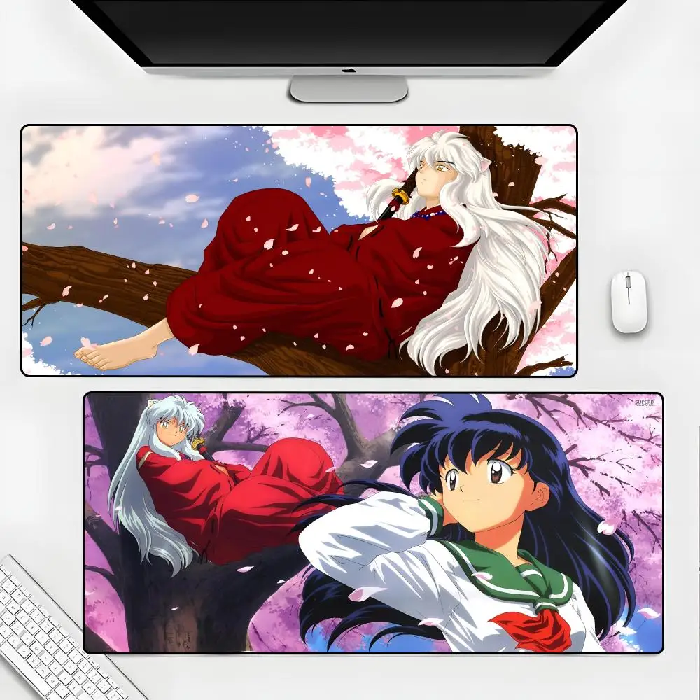 Anime I-Inuyasha Mouse Pad Rubber Mat Laptop Xxl Mousepad Notebook Gamer Computer Table Gaming Accessories