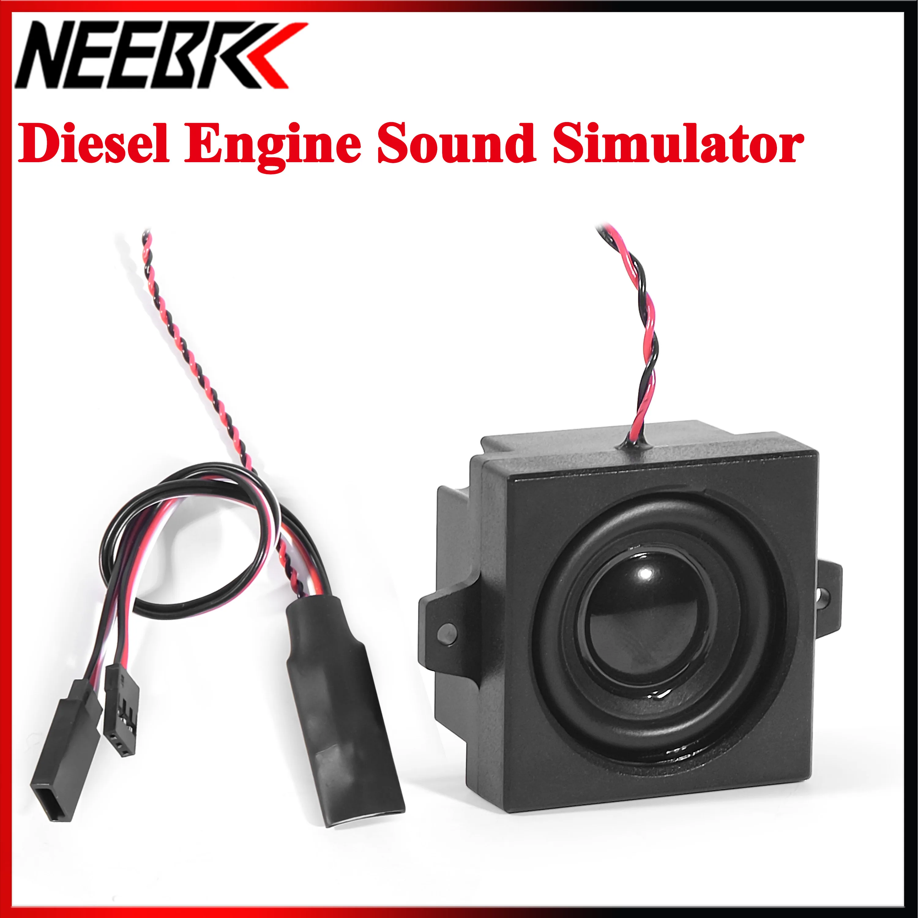 RC Diesel Engine Sound Module Simulator Variable Frequency 3.6-8V 5W Horn Speaker for Construction Truck Excavator Axial SCX10