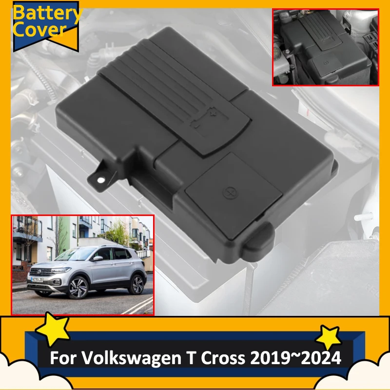 New Battery Box Tray Bracket Protective Case For Volkswagen T Cross VW Taigun 1.4T 2019 2020 2021 2022 2023 2024 Car Accessories