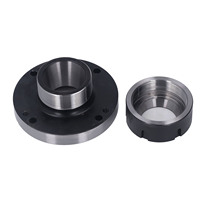 125mm Collet Chuck ER50 Collet Chuck 125mm Diameter 7 Hole 0.005 High Accuracy Lathe Collet Holder Tool for CNC Milling Machine