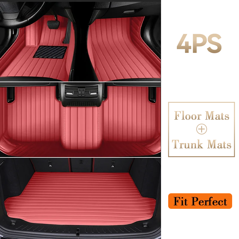 PU Leather Customized Car Floor Mat for Citroen C4 2004~2011 Interior Accessories
